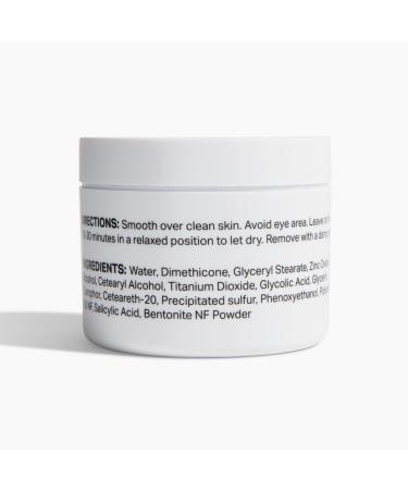 Y OUR Purifying Detox Face Mask - Remove Blackheads & Whiteheads Anti-Acne Treatment Exfoliating & Hydrating for Glowing Skin with Salicylic Acid & Bentonite Clay - International Shipping Available - Buy Online on GoSupps.com
