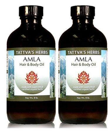 Tattva's Herbs Amla Hair Oil 16 oz. - Promotes Hair Growth - Natural Conditioner Reduces Premature Graying - From