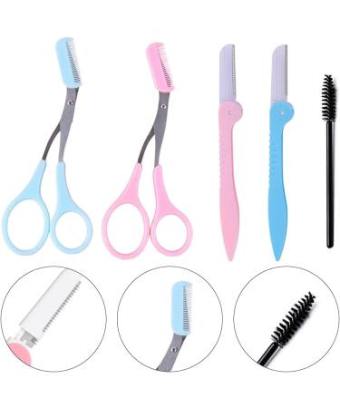 5 Pieces Eyebrow Trimming Tool Portable Eyebrow Razor Kit Reusable Eyebrow Brush for Better Control of Length Prune of Eyebrows Shaping - Buy Online on GoSupps.com