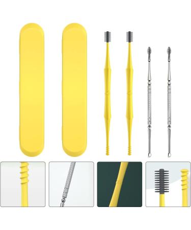 12pcs Metal Earwax Earpick Curette Kit - Double Spoon Cleaner Pickers for Men and Women - Steel Removal Tool with Color - 12x0.5cm - Buy Online on GoSupps.com