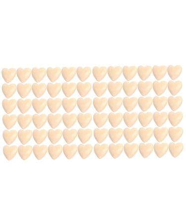 ABOOFAN 100 pieces Log Color Peach Heart Jewelry Modeling Pearls Spacer Heart Diy Pearl Flower Girls For the Decoration Valentine's Day loose pearls Heart -shaped