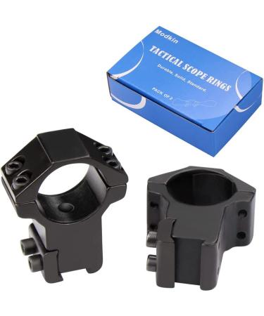 Modkin 1 Inch Dovetail Scope Rings - High Profile Mount for 11mm Rails - Set of 2 with Stop Pin - Buy Online on GoSupps.com