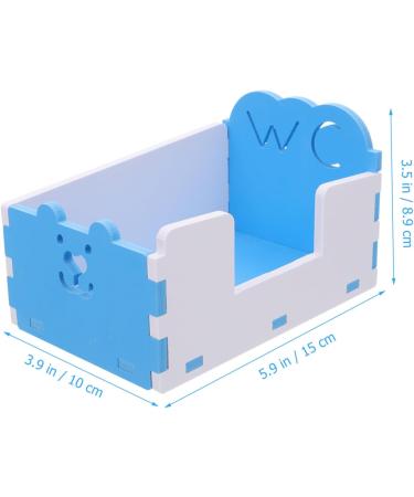 VANZACK 3 Pcs Hamster Toilet Small Animal Bathtub Pet Bathroom Litter PVC Hamster Supplies Detachable 15x10cmx3pcs Bluex3pcs - Buy Online on GoSupps.com