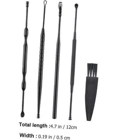 Stainless Steel Earwax Removal Kit - Ear Cleaning Tools Set with Spiral Ear Pick and Ear Curette - Buy Online on GoSupps.com