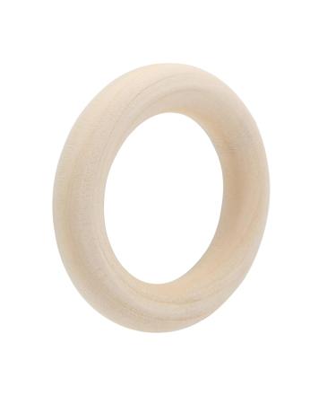 Wood Baby Bite Ring - Washable Reusable Non-Toxic Safe & Durable | 60mm Eco-Friendly Teething Toy - Buy Online on GoSupps.com