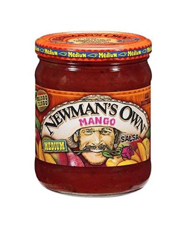 Newman's Own Mango Medium Salsa (Pack of 3) 16 oz Jars Mango 1 Pound (Pack of 3)