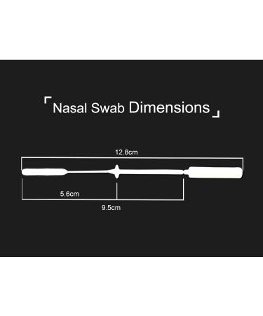 Nasopharyngeal Collection Flocked Nasal Swab | Sterile Individually Wrapped | 95mm Break Point Nylon Tip (100) - Buy Online on GoSupps.com