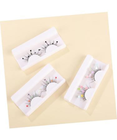 Healeved 4 Pairs Sequin False Eyelashes Sequins Lash Extensions Butterflies Sequins Lashes False Sequins Eyelashes Fake Eyelashes Colored Eyelashes Butterflies Eyelashes Glitter Eyelashes - Buy Online on GoSupps.com