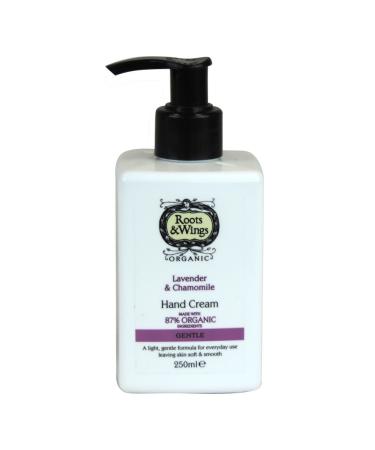 Buy Roots & Wings Organic Lavender & Chamomile Hand Cream 250ml - Gentle Moisturizing International Shipping - Buy Online on GoSupps.com