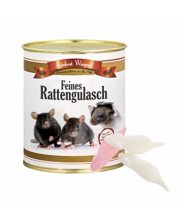 4you design rat goulash Fine from the can-gift idea on April 1st for men women & children-white mice foam rubber candy in original delicat dose-1x 175g rat goulash 1 - Buy Online on GoSupps.com