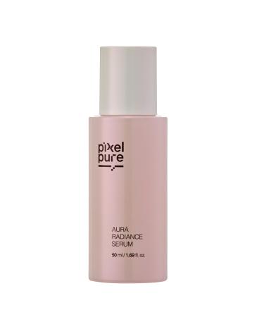 PIXELPURE Aura Radiance Serum Lightweight Hydrating Face Serum for Sensitive Skin Fast Absorbing & Vegan Dermatologist Tested 50ml