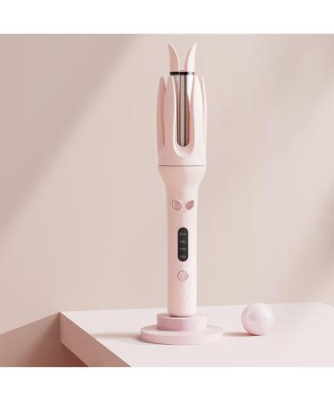 Camidy Automatic Hair Curler - 28mm Rotating Curling Iron with 4 Adjustable Temperature Settings & Fast Heating - Pink - Buy Online on GoSupps.com