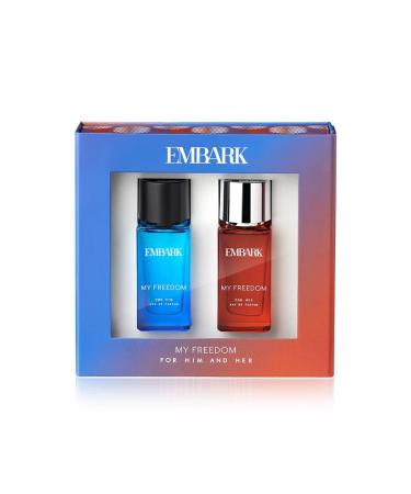 EMBARK My Freedom for Him & Her Perfume Gift Set for Couple- 2 x 30ml | Diwali Gifting Set | Premium Eau de Parfum Combo for Men & Women - Buy Online on GoSupps.com