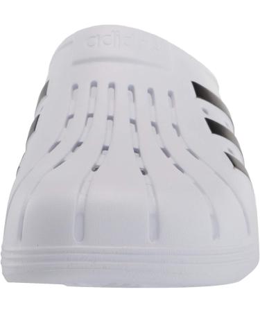 adidas Adilette Clog Slide Sandal - White/Core Black - Size 11 Women/10 Men - Buy Online on GoSupps.com