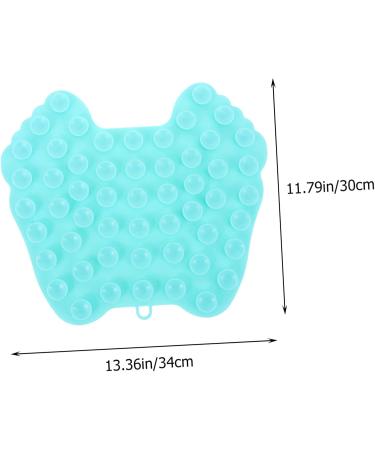 Minkissy 3-Pack Silicone Foot Brush - Slipproof Shower Scrubber & Massage Pads for Back Foot Cleaner - 34x30cm - Blue Foot Care Solution - Buy Online on GoSupps.com