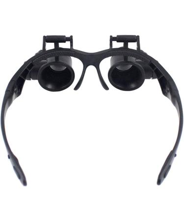 Glasses Magnifier Cold Warm Light Source Glass with Led Light 6 Lenses with 2 LED Light Illuminated Magnifier It is Suggested to Use A Single Eye for Viewing at Area Only Because Will - Buy Online on GoSupps.com