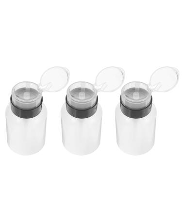 Veemoon 3pi ces Flacons De Presse Pour Manucure Et Salon Distributeurs De Dissolvant De Vernis Ongles Lot De Bouteilles Pressantes Avec Goulot Pour Facilit Utilisation