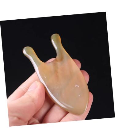 Nose Bridge Massage Board - Ox Horn Gua Sha Facial Tool | Spa & Cosmetic Scraping Board for Face | Natural Yellow Horn Massage Tools - Buy Online on GoSupps.com