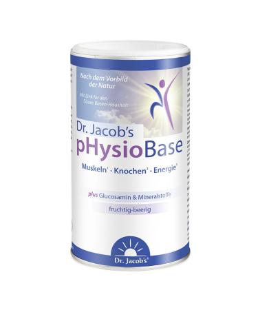 Dr.Jacob's Physiobase 300 g can I vegan with the power of real berries & glucosamine I based on citrate & lactate potassium magnesium calcium vitamin C i for muscles bone & immune system  - Buy Online on GoSupps.com