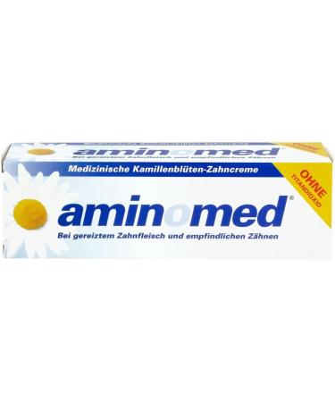 Aminomed Chamomile Toothpaste 75 ml - Soothing Oral Care for Healthy Gums | International Shipping Available - Buy Online on GoSupps.com