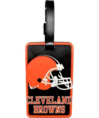 Aminco NFL Cleveland Browns Soft Bag Tag, Orange, 7.5