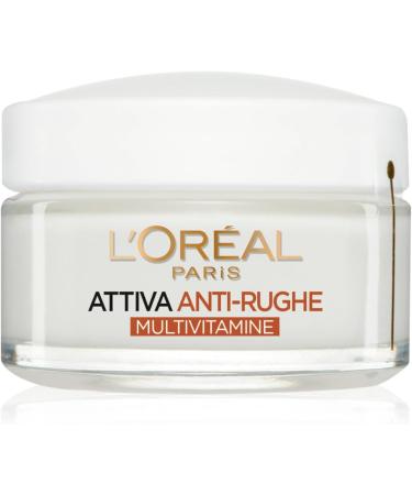 L'Or al Paris Active Anti-Wrinkle Face Cream Day and Night Fortifying Multivitamin Treatment for Mature Skin - 2 x 50ml Jars - Buy Online on GoSupps.com