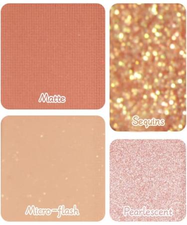 Ppnx-CA 9-color eye shadow Jiugong grid glitter powder sequins fine flash earth color pearl matte nine-color eye shadow palette (Lavender Rose) - Buy Online on GoSupps.com