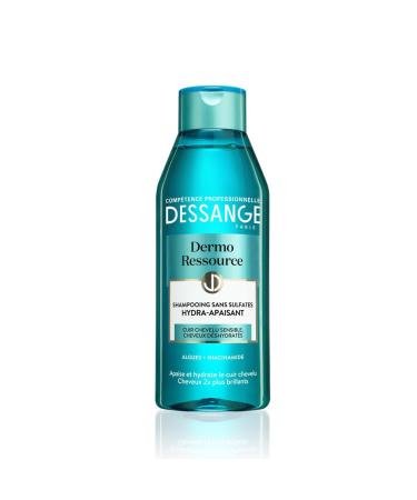DESSANGE - Dermo Resource Hydra-Soothing Shampoo - Sulfate-Free - Formula Enriched With Algae & Niacinamide - Soothes & Hydrates - For Sensitive Scalp & Dehydrated Hair - 250 ml