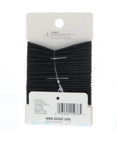 Scunci No Damage Hair Elastics Medium Black 28 ea - Pack of 4 - Buy Online on GoSupps.com