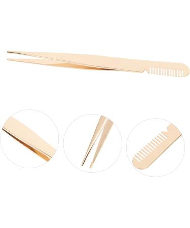 minkissy Eyelash Tweezers Lashing Tweezers Eyelash Applicator Eye Lash Tweezers with Comb Tweezers for Lash Extensions Lash Tool Metal Eyelash Clamp Tweezers Beauty Tools Beauty Accessories - Buy Online on GoSupps.com