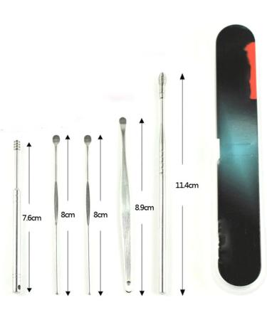 TARVIT Stainless Steel Earwax Removal Kit - Double Rotary TaoErShao 5-in-1 Ear Cleaning Tools for Safe and Effective Ear Wax Removal - Buy Online on GoSupps.com