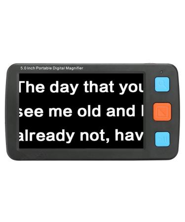5 Inch Portable Digital Magnifier Handheld Electronic Low Vision Reading Aid LCD Display 4-32X Zoom Multiple Color Mode Black - Buy Online on GoSupps.com