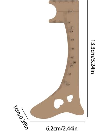 Eyebrow Stencils - Eye Brow Stencils for Women - Quick Eye Makeup Tool Eyebrow Shaping Aid Brow Measuring Tool for Perfect Eye Liner & Lip Lines Khaki - Buy Online on GoSupps.com