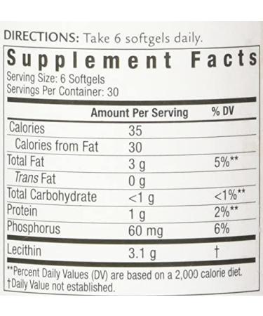 Lecithin Softgels - 180 Count | High-Quality Supplement for Brain Health & Cholesterol Support - Buy Online on GoSupps.com