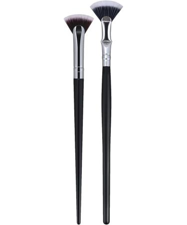 lanliflying Folding Angle Scalloped Lash Brush | Eyebrow Brush and Mascara Fan Brush Set - Eyebrow and Eyelash Brush with Soft Bristles for Girlfriend Mother Wife - Buy Online on GoSupps.com