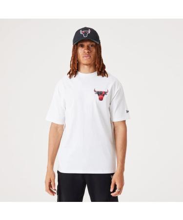 Shop New Era Oversized Distressed Shirt - NBA Chicago Bulls M White | International Shipping Available - Buy Online on GoSupps.com