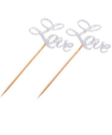 Vaguelly 5pcs Glitter Cupcake Toppers Party Decorations Fornite Cake Decoration for Birthday Wedding Cake Toppers Love Cake Toppers Decorations for Party Wedding Decor Cupcake Picks Flash - Buy Online on GoSupps.com