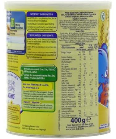  Nestl NESTLE Cerelac 3 Cereal with Milk 400 gram Can (Pack Of 4) - Buy Online on GoSupps.com