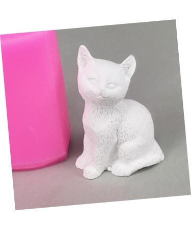 COHEALI Silicone Candle soap Chocolate Making Tools Art Tools Candle Making Kitten Stencil Clay Plaster Chocolate Candle Silicone Mold molds for Chocolate soap Mold Small Cat Mold Set 3D As Shown medium - Buy Online on GoSupps.com