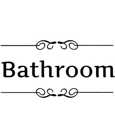 Jiuhong Vinyl Bathroom Wall Decal Sticker for Creative Home Decoration - Removable Cute Door Stickers for Toilet, Laundry Room, Restroom - Buy Online on GoSupps.com