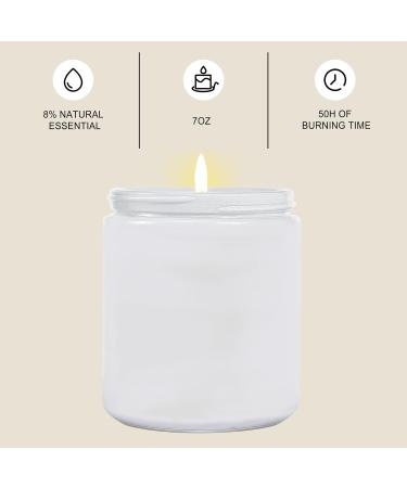 Fresh Roses Scented Candles - 7oz Natural Soy Wax Aromatherapy Candle for Home | White Jar | International Shipping - Buy Online on GoSupps.com