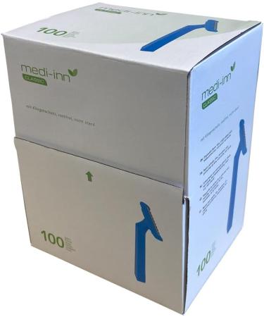 Medi-Inn Disposable Razors - Double-Edged Blue Razors 100-Pack for Smooth Shaving - International Shipping Available - Buy Online on GoSupps.com
