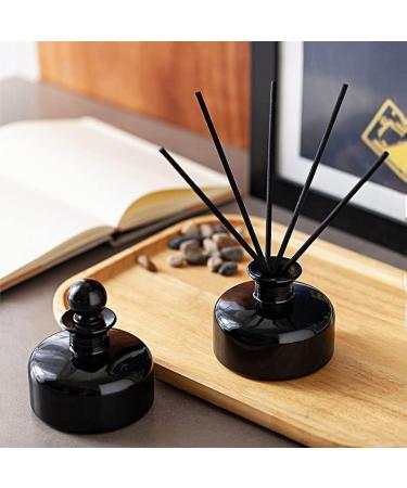 200 ml Glass Diffuser Bottles - Aromatherapy Vessel for DIY Essential Oils & Fragrance Accessories | Replacement Sticks - Black/Blue - Buy Online on GoSupps.com