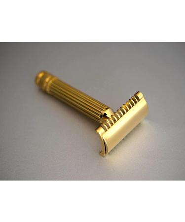 FaTip Dorato Grande Double Edge Safety Razor | Classic Shaving Tool for a Smooth Close Shave | International Shipping Available - Buy Online on GoSupps.com