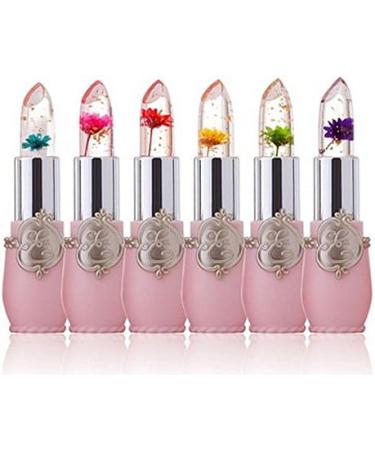 Uikdjgu Beauty Shiny Flower Crystal Jelly Lipstick Magic Temperature Change Color Lip Balm Makeup Red - Buy Online on GoSupps.com