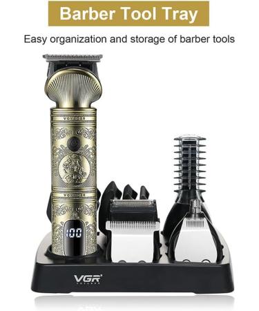 Bestauty 6 in 1 Beard Trimmer Kit for Men - Professional Hair Clipper with T-Blade, Cordless & Rechargeable - Ideal for Nose, Body & Facial Grooming - LED Display & Zero Gapped Design - Golden - Buy Online on GoSupps.com