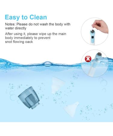 URAQT Baby Nasal Aspirator - Electric Nose Cleaner with 6 Suction Levels, 2 Silicone Tips - Rechargeable Nasal Sucker for Newborns and Toddlers - Buy Online on GoSupps.com