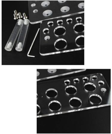 Voragrl 20 Hole Acrylic Makeup Brush Holder Display Stand Cosmetic Accessories Storage Rack - Buy Online on GoSupps.com
