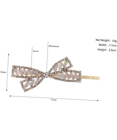 ifundom bow hairpin hair barrettes for women wedding hairpin hair clips for styling bobby hair pin bowknot hairpin hair accessories for women wedding side clip bangs alloy bridesmaid - Buy Online on GoSupps.com