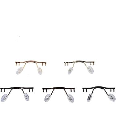 Buy SBTRKT 10pcs Eyeglass Nose Pad Holder - Stainless Steel Rimless Bridge with Gold Nose Pads | International Shipping Available - Buy Online on GoSupps.com